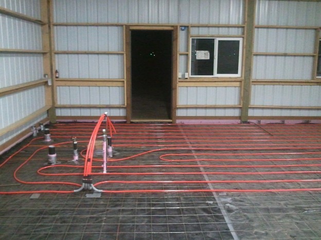 Barndominium Flooring Over Radiant Heat - Hansen Buildings