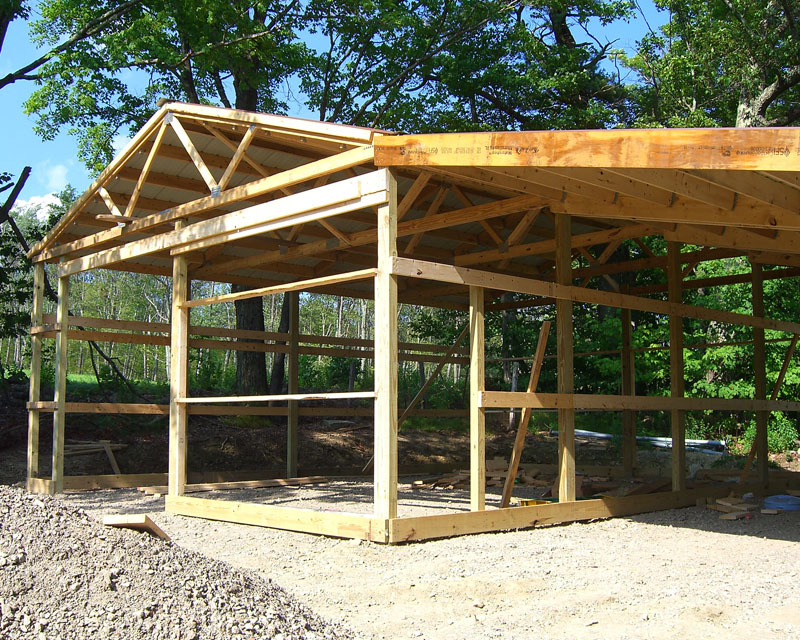 cornerframing Hansen Buildings