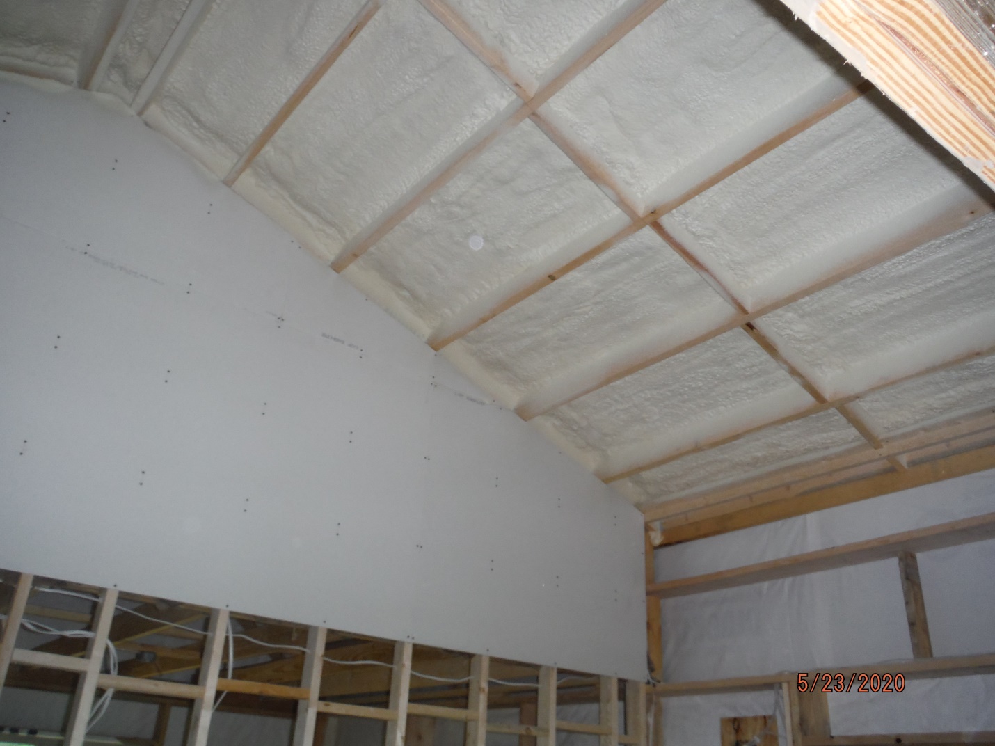 AKA Insulation - Installation of R13 kraft faced batts to 2x4 exterior  walls. Contact us for all your insulation needs.