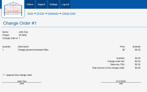 Change Orders in Contracts